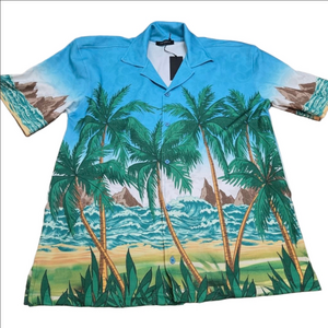 Left Point Hawaiian Shirt Size L NWT